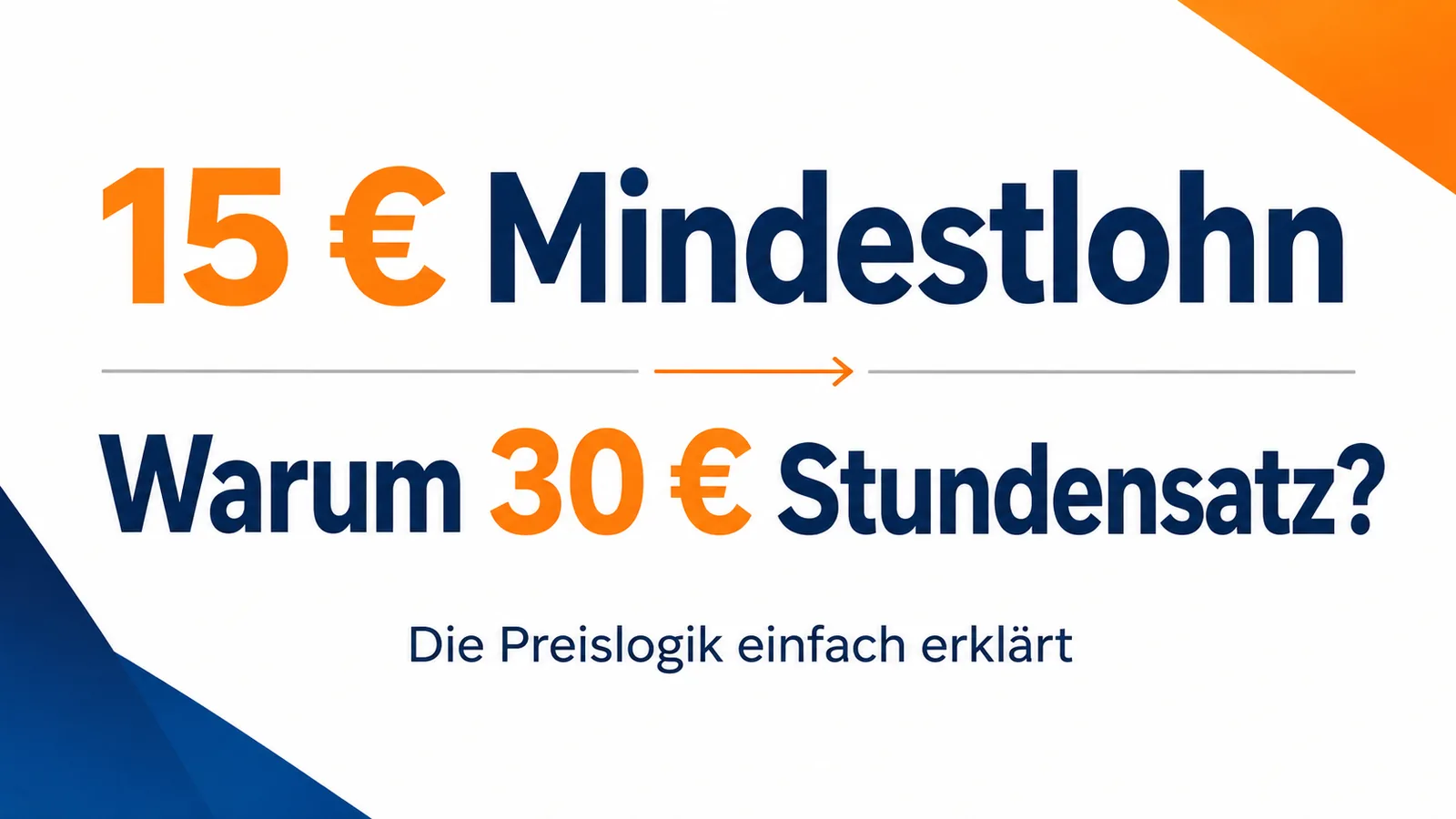 Warum kostet 2026 professionelle Gebäudereinigung 28–30 Euro netto pro Stunde?