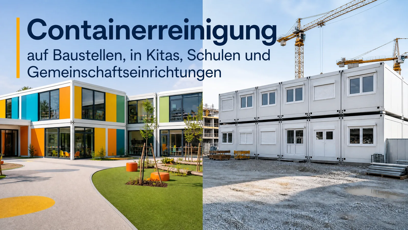 Containerreinigung in Bremen – Hygiene auf der Baustelle, in Schulen und Kitas